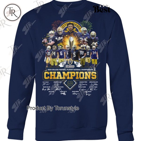 2025 Playoff National Championship NCAA Notre Dame Fighting Irish T-Shirt