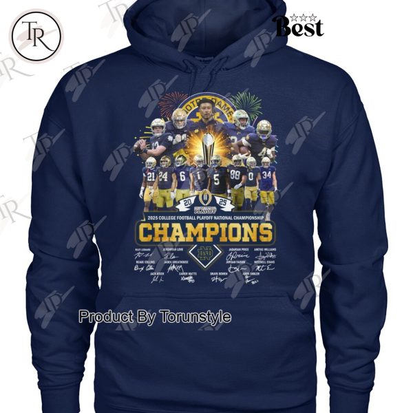 2025 Playoff National Championship NCAA Notre Dame Fighting Irish T-Shirt