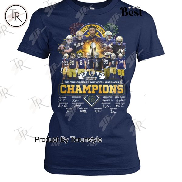 2025 Playoff National Championship NCAA Notre Dame Fighting Irish T-Shirt