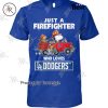 Just A Firefighter Who Loves Los Angeles Lakers NBA Way T-Shirt