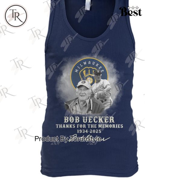 Milwaukee Brewers MLB X Bob Uecker Thank You For The Memories 1934-2025 T-Shirt