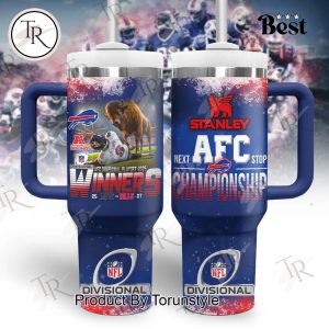 Buffalo Bills NFL Next AFC Stop Championship 40oz Tumbler