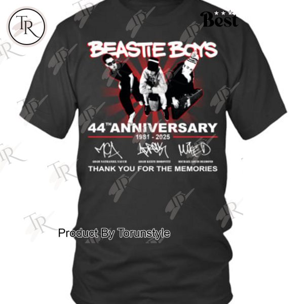 Beastie Boys 44th Anniversary Thank You For The Memories T-Shirt