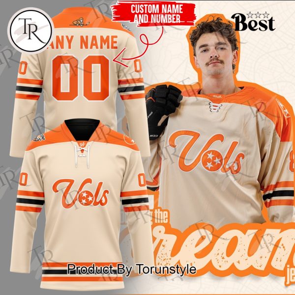 Tennessee Vols NCAA Limited Edition Custom Name Hockey Jersey