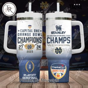 2025 Good Year Cotton Bowl Classic Champs On Our Way To The A NCAA Notre Dame Fighting Irish 40oz Tumbler