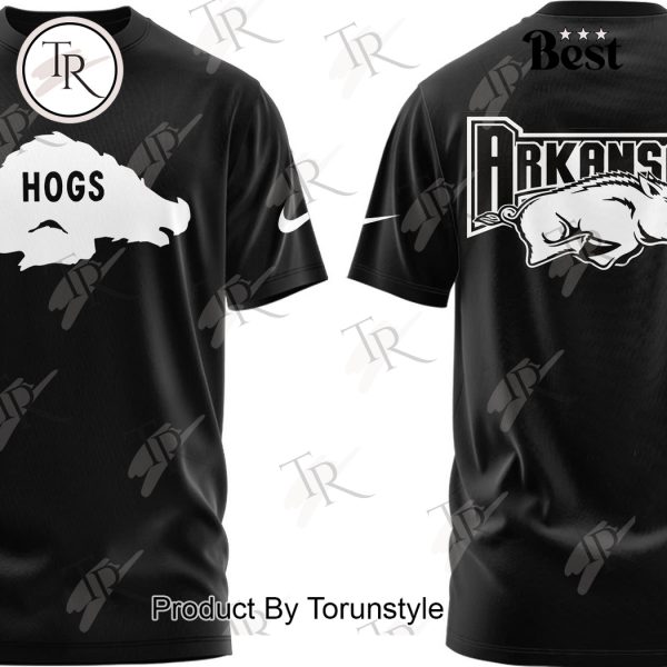 Arkansas Razorbacks NCAA “Hogs” Black Design Hoodie