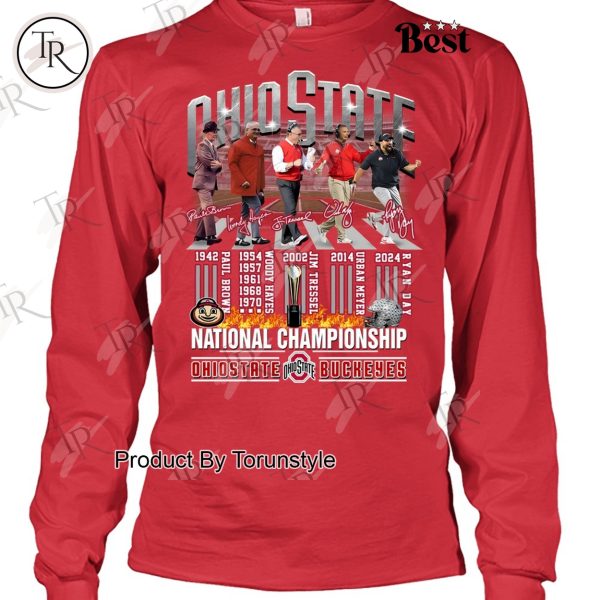 Ohio State Buckeyes National Championship Nine-Times T-Shirt