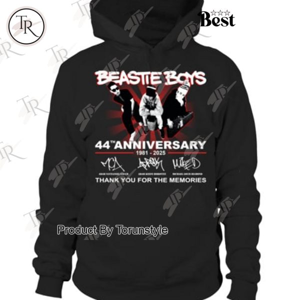 Beastie Boys 44th Anniversary Thank You For The Memories T-Shirt