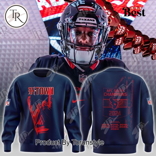 H-Town AFC South Champions 2024 Houston Texans NFL Hoodie