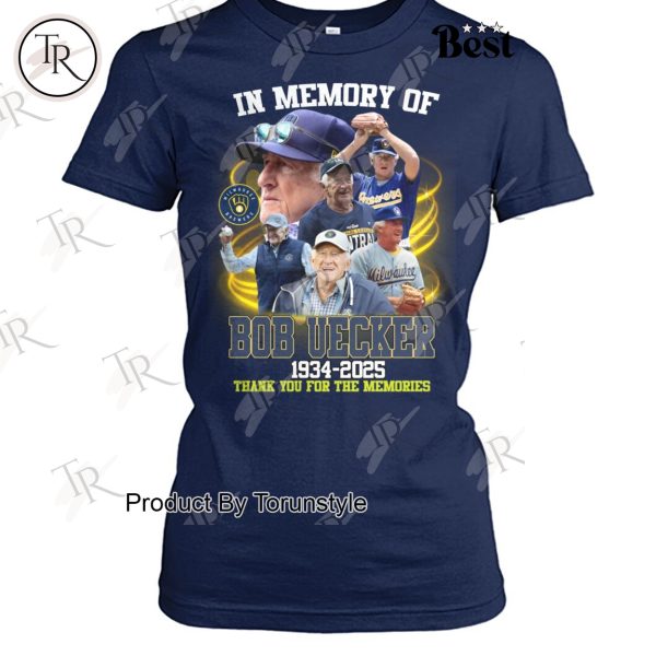 Bob Uecker 1934-2025 In Memory Of, Thank You For The Memories T-Shirt