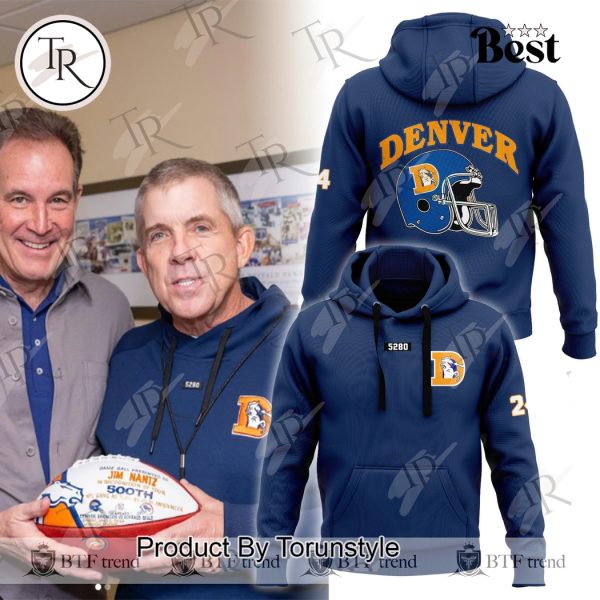 NFL Denver Broncos Blue Design 5280 Hoodie