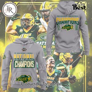 North Dakota State Bison NCAA 2024 NCAA Division I Football National Champions Hoodie – Grey