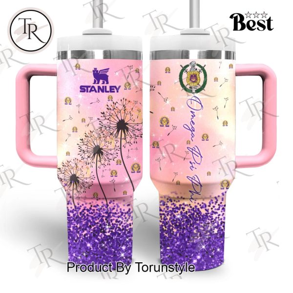 Omega Psi Phi Fraternity Dandelion Design 40oz Tumbler