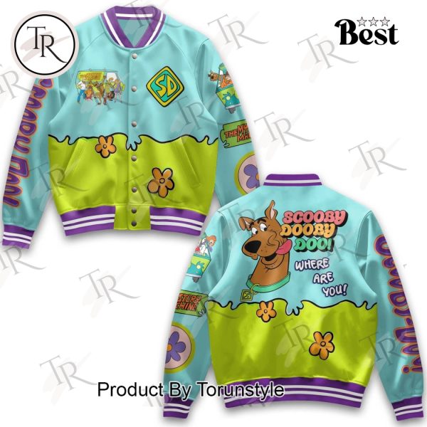 Scooby Dooby Doo! Where Are You! Baseball Jacket