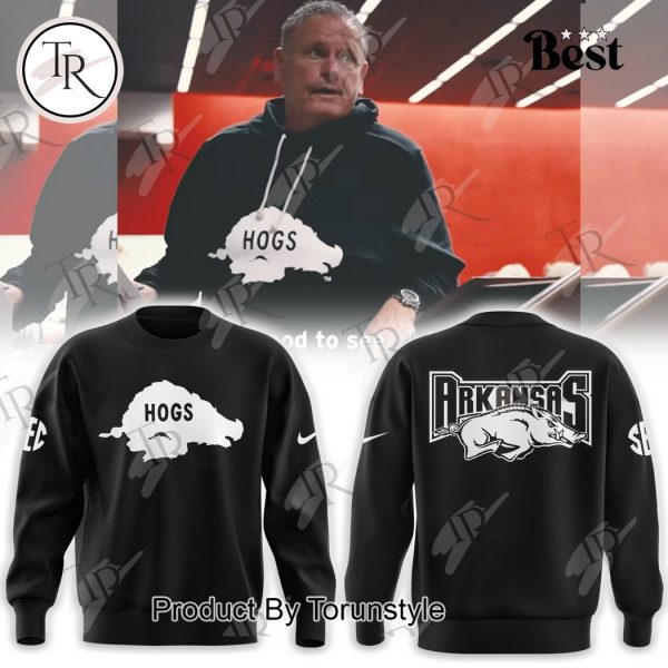 Arkansas Razorbacks NCAA “Hogs” Black Design Hoodie