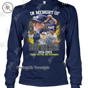 Bob Uecker 1934-2025 In Memory Of, Thank You For The Memories T-Shirt