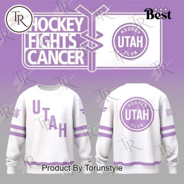 Utah Hockey Club Hockey Fights Cancer Hoodie