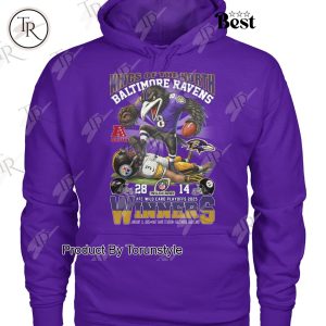 Kings Of The North NFL Baltimore Ravens AFC Wild Card Playoff 2025 Winners T-Shirt