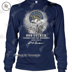 Milwaukee Brewers MLB X Bob Uecker Thank You For The Memories 1934-2025 T-Shirt