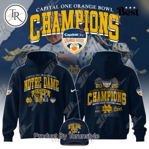 2025 Capital One Orange Bowl NCAA Notre Dame Football Hoodie