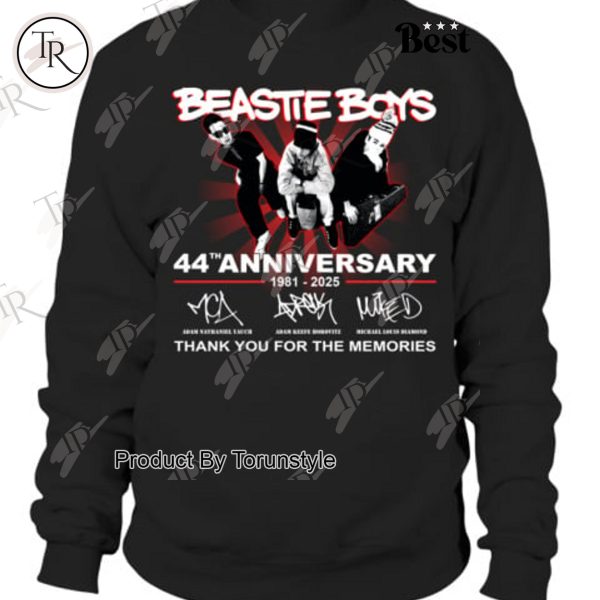 Beastie Boys 44th Anniversary Thank You For The Memories T-Shirt