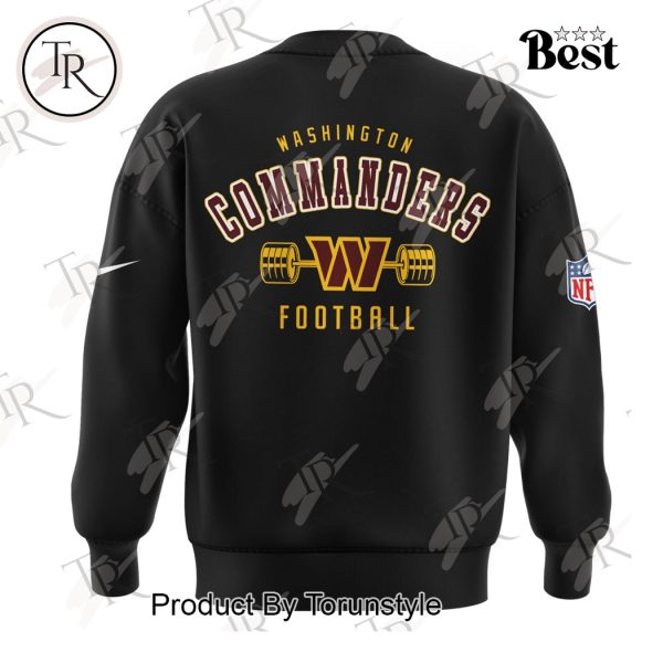 NFL Washington Commanders Football Black Design 2025 Hoodie