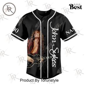 Love Of My Life John Sykes 1959-2025 Thank You For The Memories Custom Name Baseball Jersey