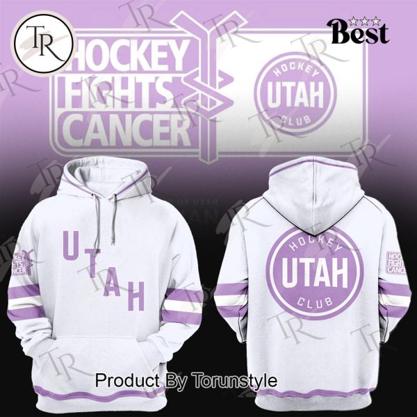 Utah Hockey Club Hockey Fights Cancer Hoodie