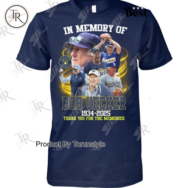 Bob Uecker 1934-2025 In Memory Of, Thank You For The Memories T-Shirt