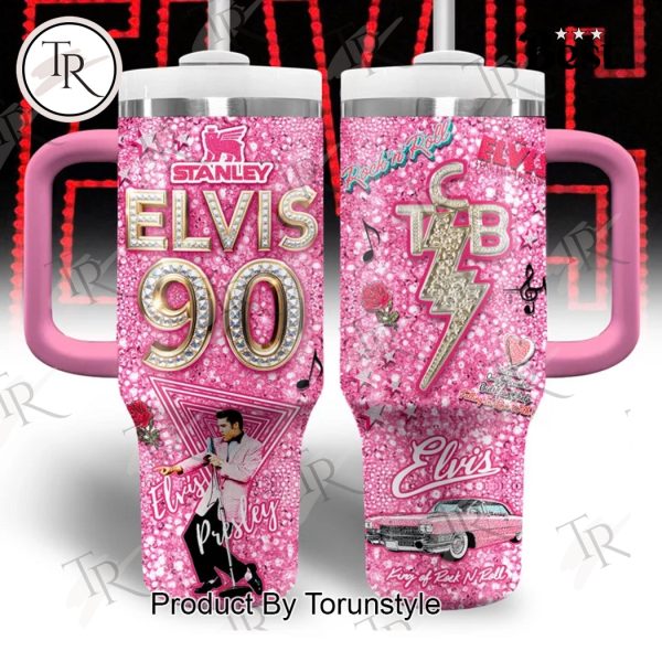 Rock And Roll Elvis Presley Stanley Elvis 90 40oz Tumbler