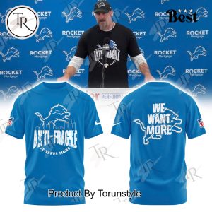 Detroit Lions NFL Anti-Fragile It Takes More, We Want More Hoodie – Blue