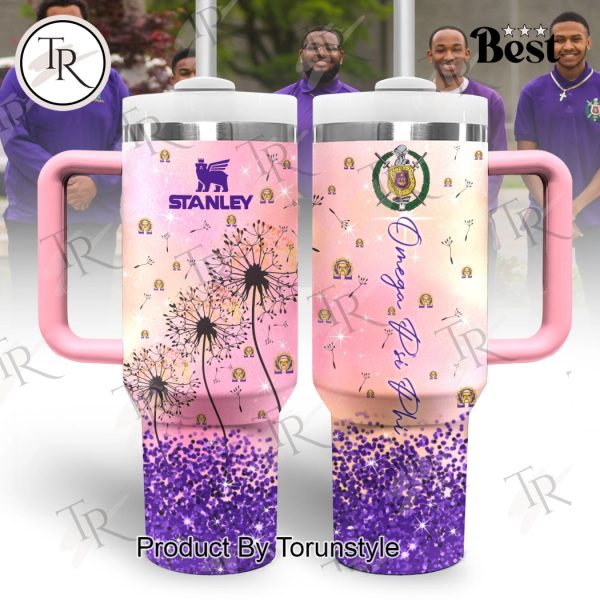 Omega Psi Phi Fraternity Dandelion Design 40oz Tumbler