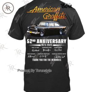 American Graffiti 52nd Anniversary 1973-2025 “Met’s Drive-In” Thank You For The Memories T-Shirt