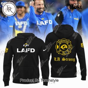 LAFD NFL Los Angeles Rams Firefighter “LA Strong” Hoodie – Black