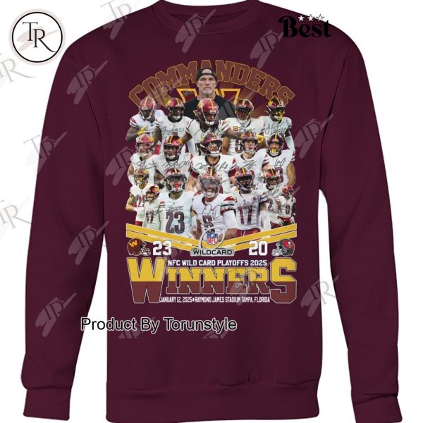 NFC Wild Card Playoffs 2025 Winners Washington Commanders T-Shirt