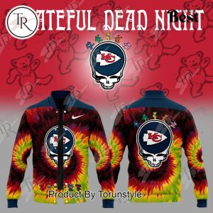 Kansas City Chiefs NFL Grateful Dead Night Baseball Jacket