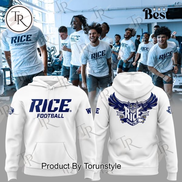 NCAA Rice Owls Football New Edition Hoodie – White