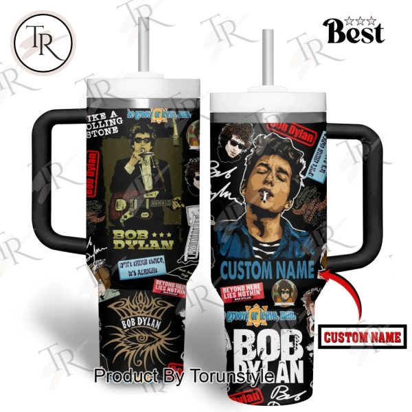 Bob Dylan Like A Rolling Stone He Groovy Or Leave, Man 40oz Tumnler – Black