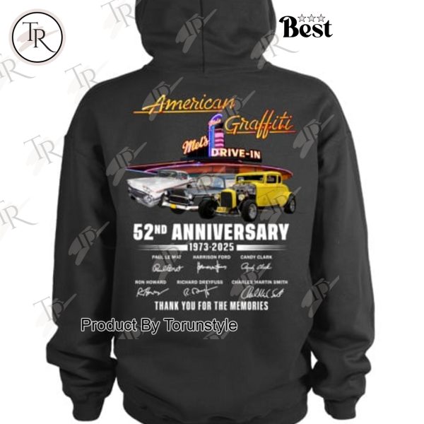 American Graffiti 52nd Anniversary 1973-2025 “Met’s Drive-In” Thank You For The Memories T-Shirt