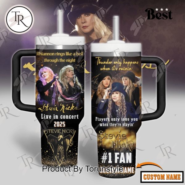 Stevie Nicks Live In Concert 2025  1 Fan Custom Name 40oz Tumbler