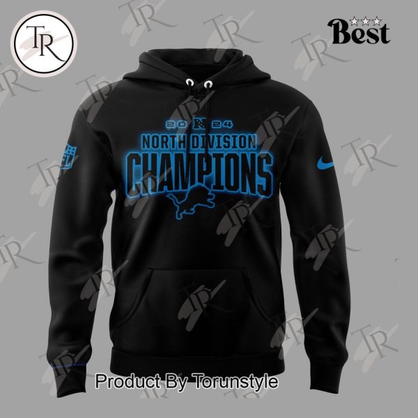 Back To Back NFC North Champions 2023-2024 Ready To Roll Detroit Lions NFL Hoodie – Black