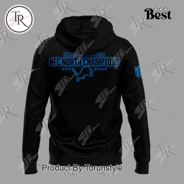 Back To Back NFC North Champions 2023-2024 Ready To Roll Detroit Lions NFL Hoodie – Black