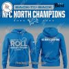 Back To Back NFC North Champions 2023-2024 Ready To Roll Detroit Lions NFL Hoodie – Black