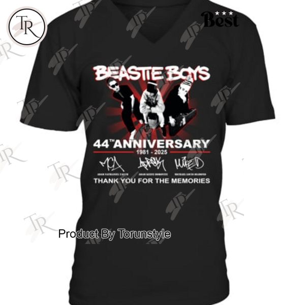 Beastie Boys 44th Anniversary Thank You For The Memories T-Shirt