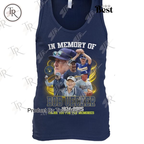 Bob Uecker 1934-2025 In Memory Of, Thank You For The Memories T-Shirt