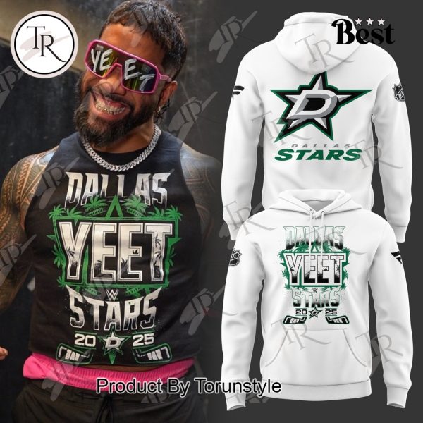 Dallas Stars “Yeet” 2025 Hoodie – White