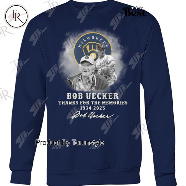 Milwaukee Brewers MLB X Bob Uecker Thank You For The Memories 1934-2025 T-Shirt