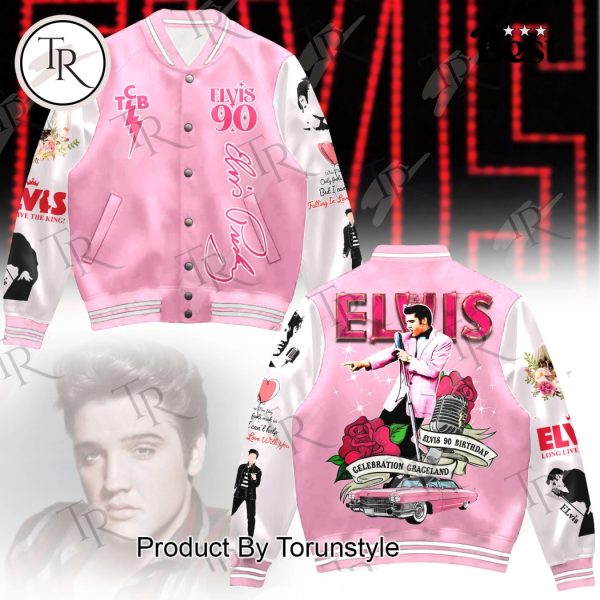 Elvis Presley 90 Birthday Celebration Graceland 2025 Baseball Jacket