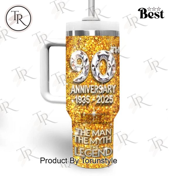 Elvis Presley 90th Anniversary 1935-2025 The Man The Myth The Legend 40oz Tumbler