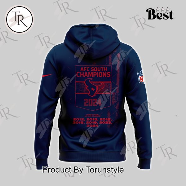 H-Town AFC South Champions 2024 Houston Texans NFL Hoodie